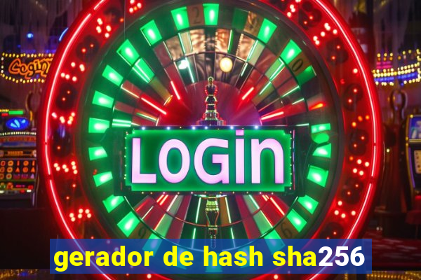 gerador de hash sha256